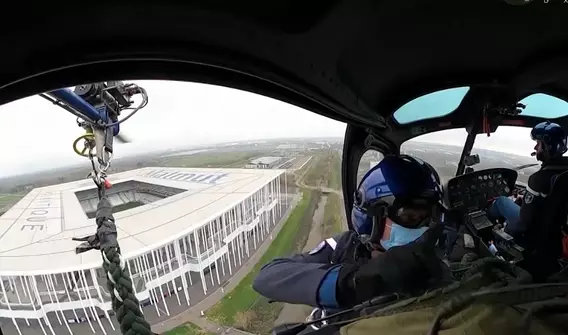 Image illustration de la vidéo Exercice d'hélicoptère avec le RAID